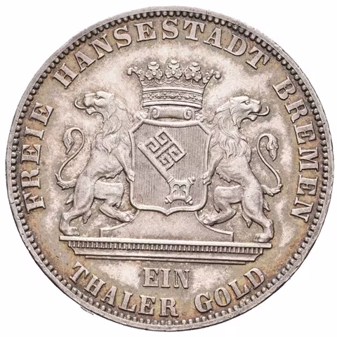 Tolar 1865 B - II. německé spolkové střelby v Brémách, Dav.628, KM.248,