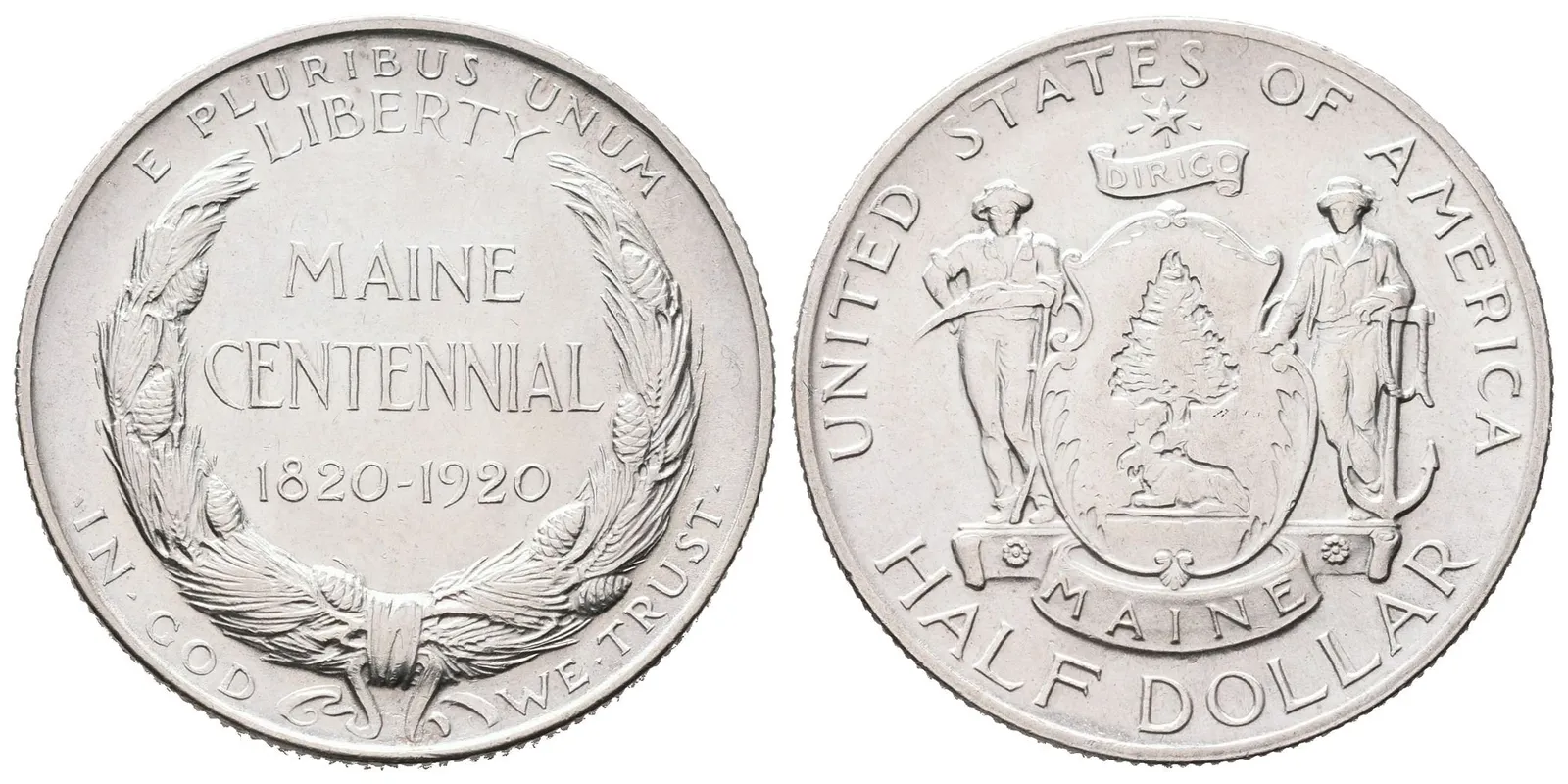 USA, 1/2 Dollar 1920 - Maine Centennial