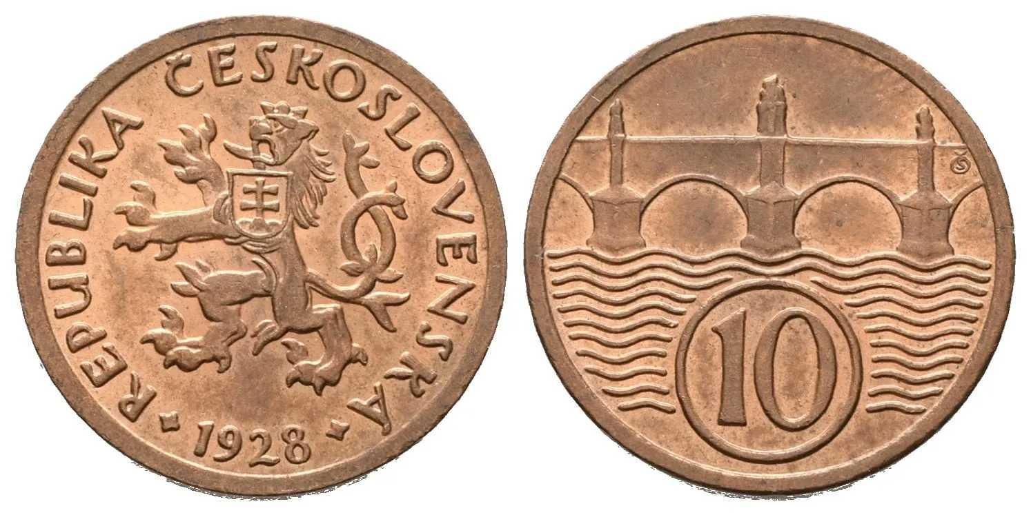 10 Haléř 1928