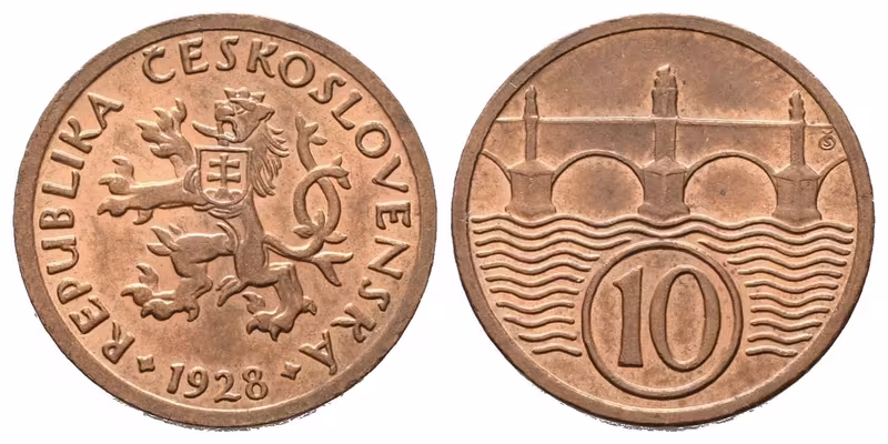 10 Haléř 1928