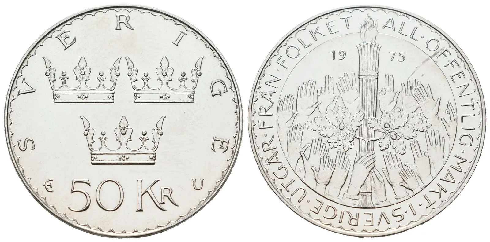 Švédsko, 50 Kroner 1975