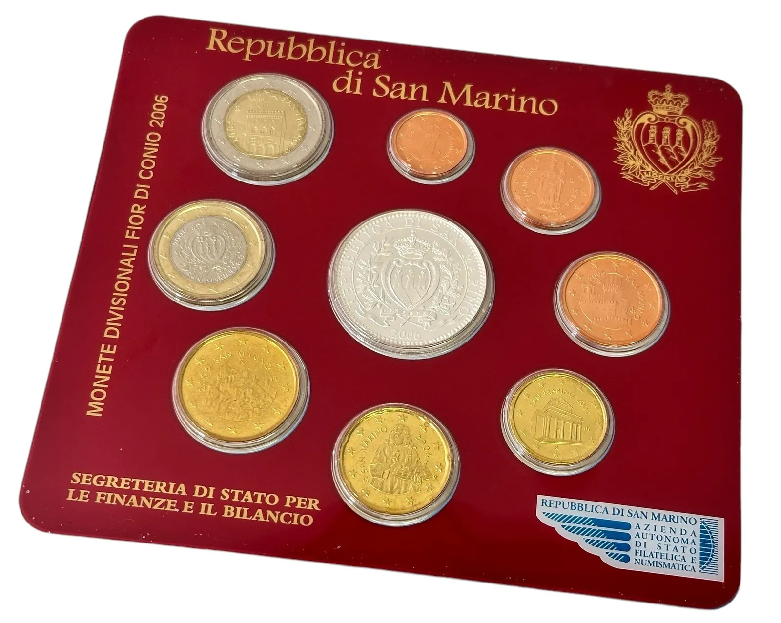 San Marino, Sada oběžných euromincí 2006