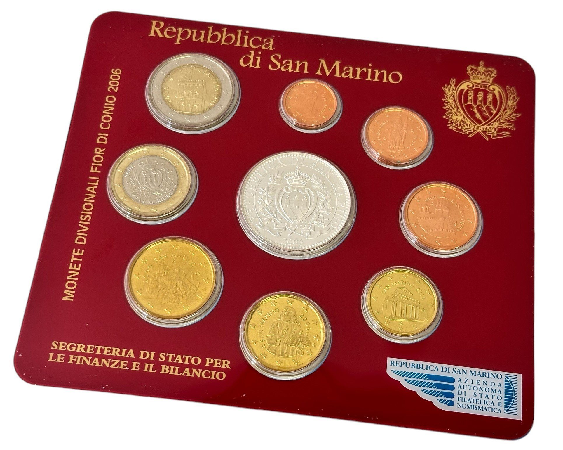 San Marino, Sada oběžných euromincí 2006