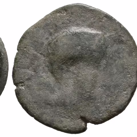 AE 23 mm (lité), cca pol. 2-1 stol. př. Kr., Stylizovaná hlava zprava /
