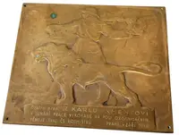 AE Plaketa 1936 - V uznání práce vykonané na poli organisačním, — 1