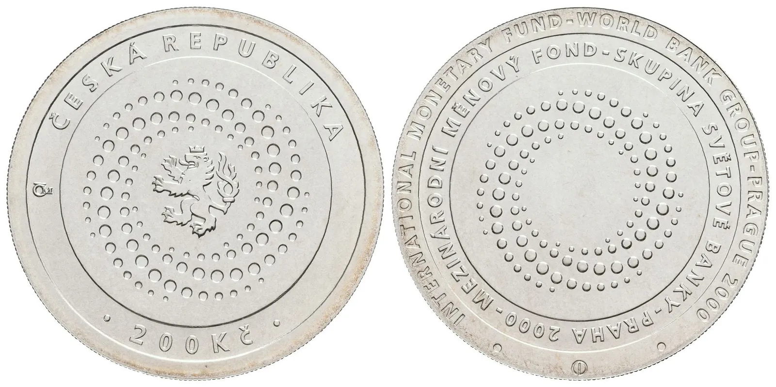 200 Kč 2000 - Mezinárodní měnový fond, kapsle, certifikát — 1