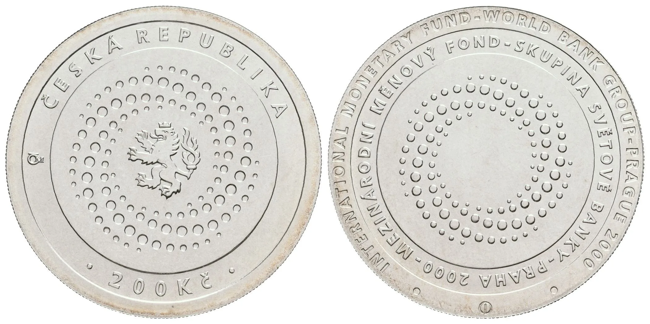 200 Kč 2000 - Mezinárodní měnový fond, kapsle, certifikát — 1