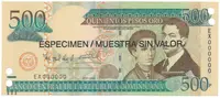 Dominikánská republika, 500 Pesos Oro 2006, P.179s1