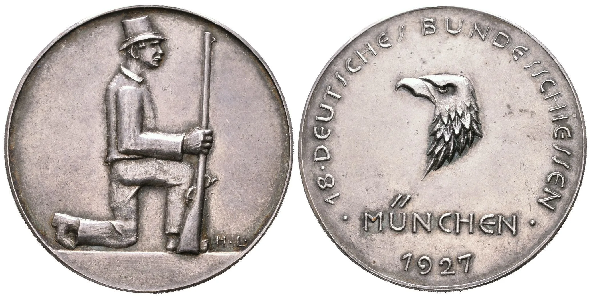 AR Medaile 1927 - 18. Německé spolkové střelby v Mnichově. — 1