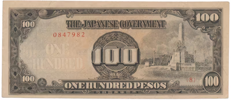 Filipíny - japonská okupace, 100 Pesos (1944), P.112a