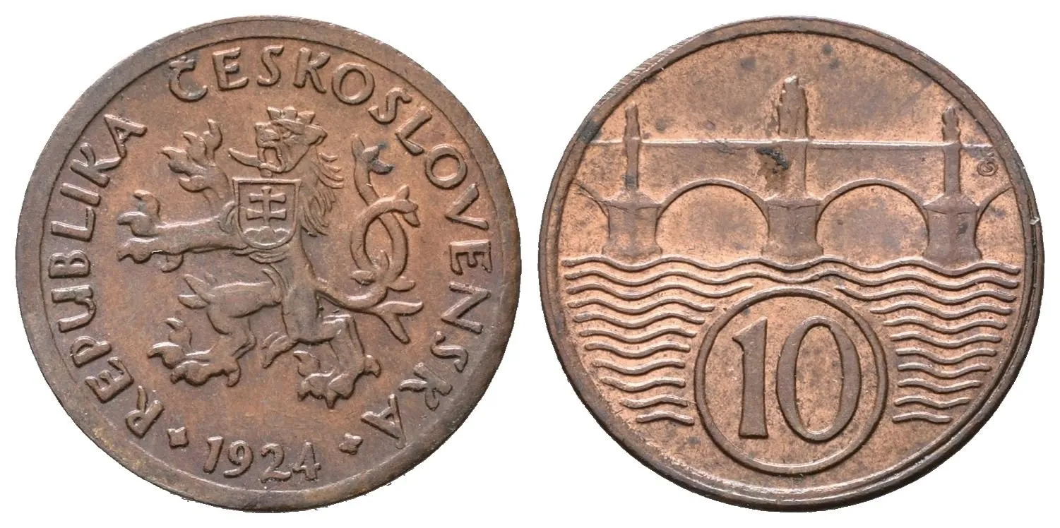 10 Haléř 1924