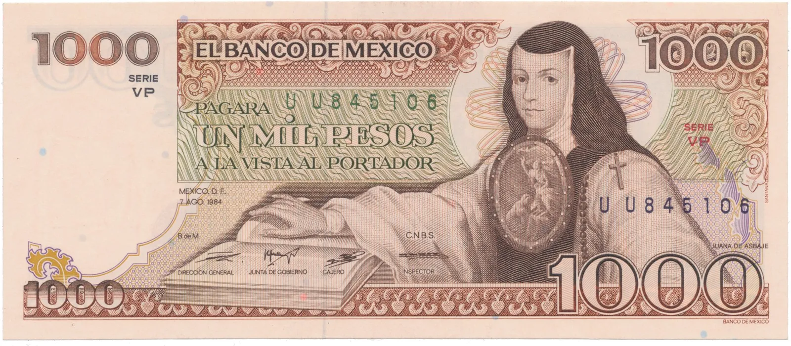 Mexiko, 1000 Pesos 1984, P.80b