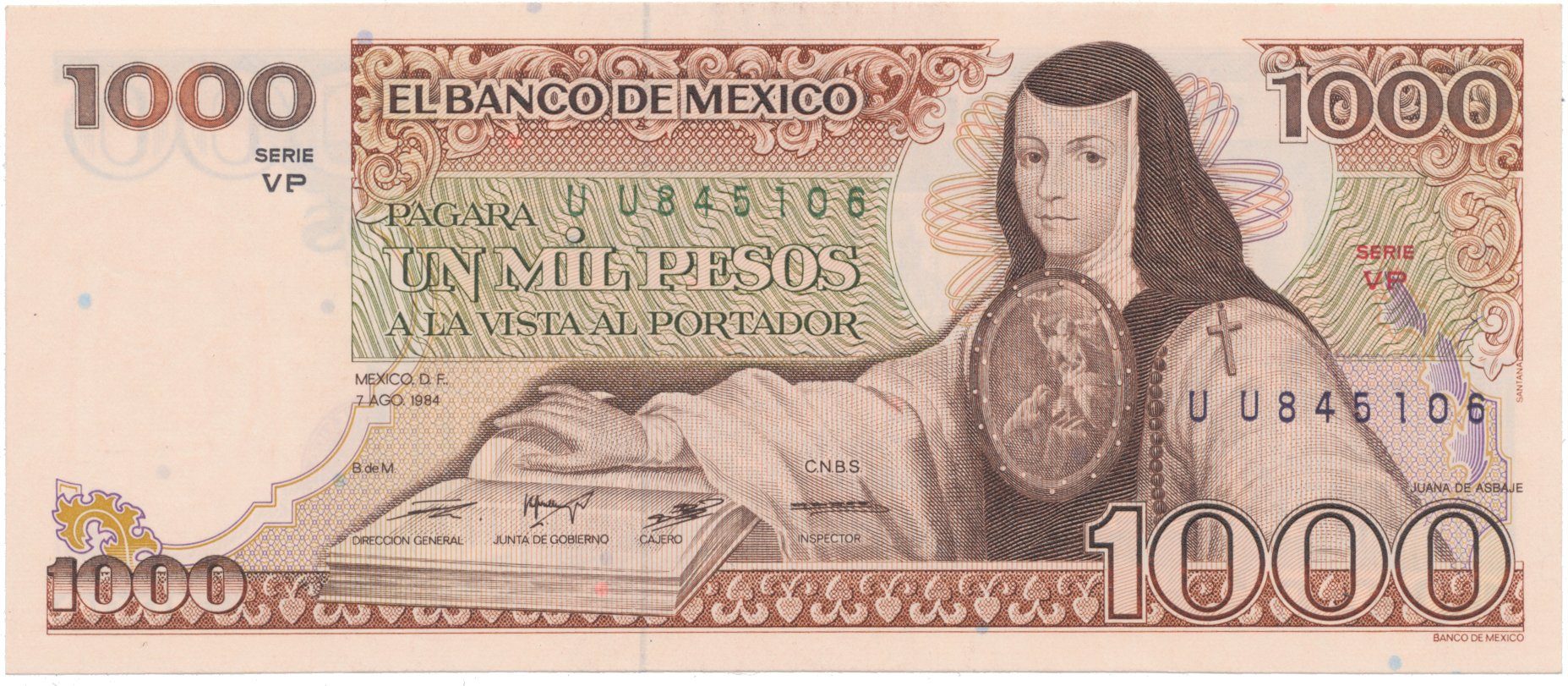 Mexiko, 1000 Pesos 1984, P.80b