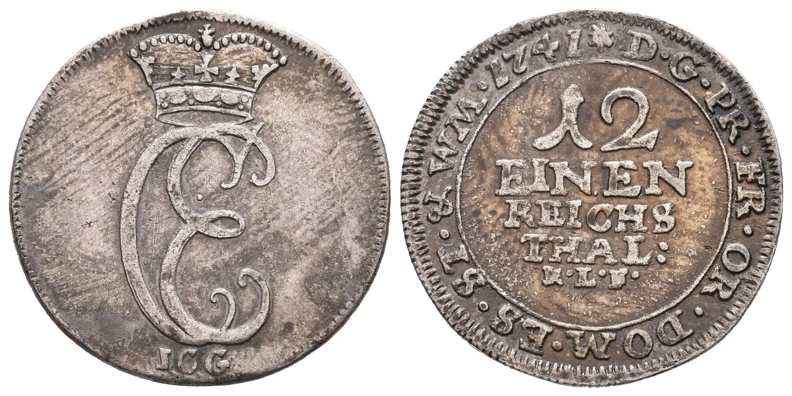 1/12 Tolar 1741 ICG, KM.185, velmi pěkná zachovalost, patina, pěkně vyražený, drobné rysky — 1