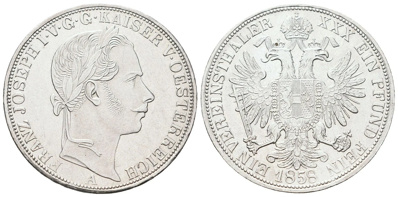 Rakouská a spolková měna, 1857 - 1892 — 1