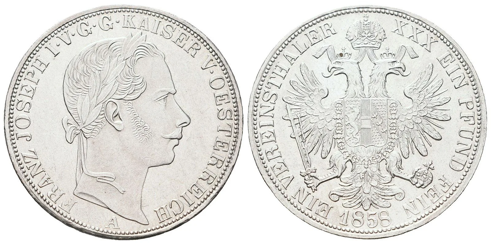 Rakouská a spolková měna, 1857 - 1892 — 1