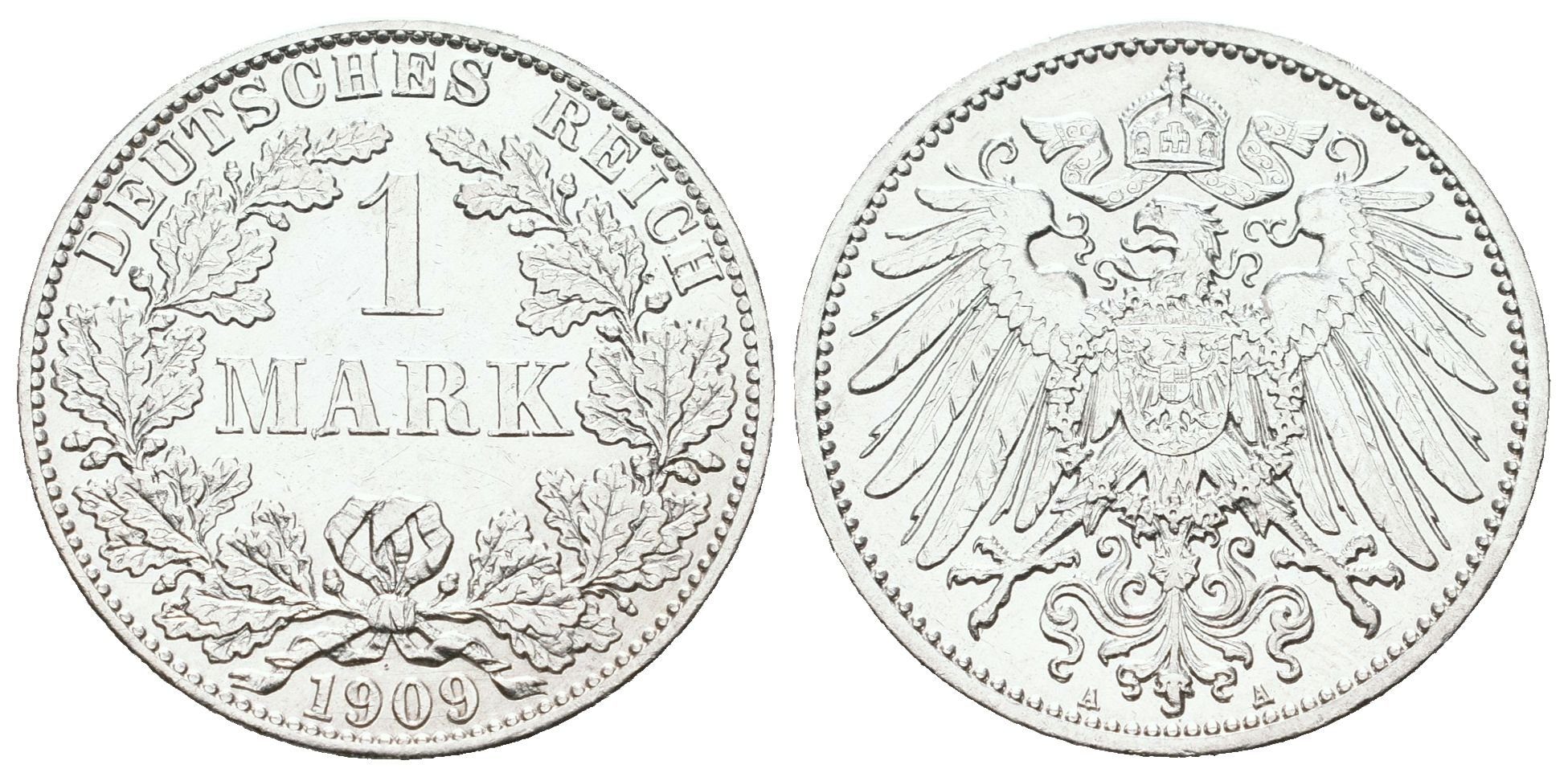 Německé císařství, 1 Marka 1909 A
