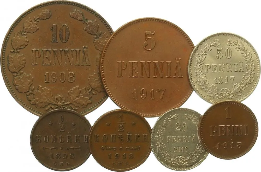 Ražby pro Finsko, Mikuláš II., 1894 - 1917 — 1