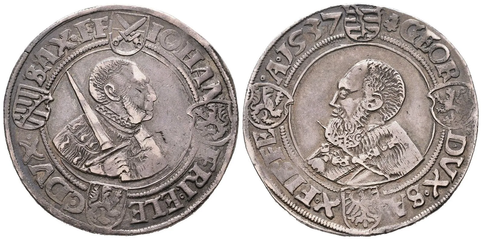 Sasko, Johann Friedrich a Georg, 1534 - 1539 — 1