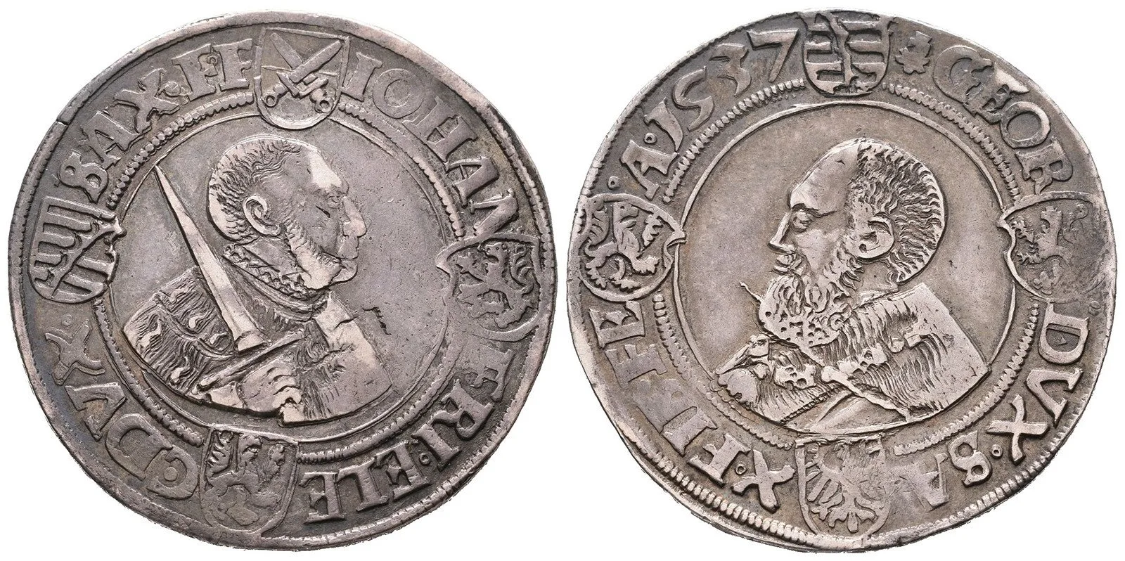 Sasko, Johann Friedrich a Georg, 1534 - 1539 — 1