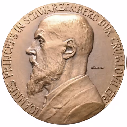 AE Medaile 1930 (O. Španiel) - K 70. výročí narození. Vousaté poprsí zleva,