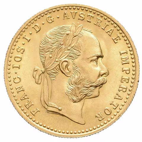 Dukát 1915 - novoražba, krásná zachovalost, ražební lesk