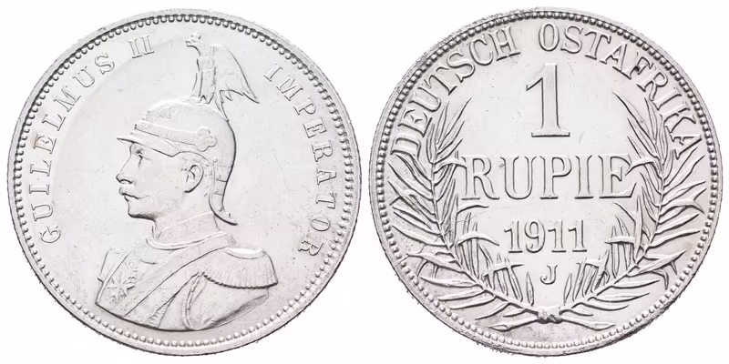 Německá východní Afrika, 1 Rupie 1911 J