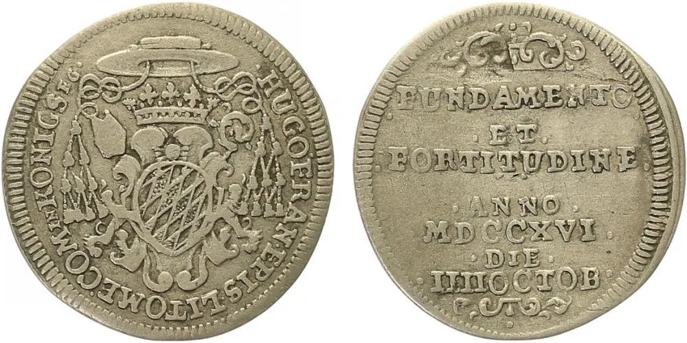 Litoměřice - biskupství, Hugo František Königsegg, 1716 - 1720 — 1