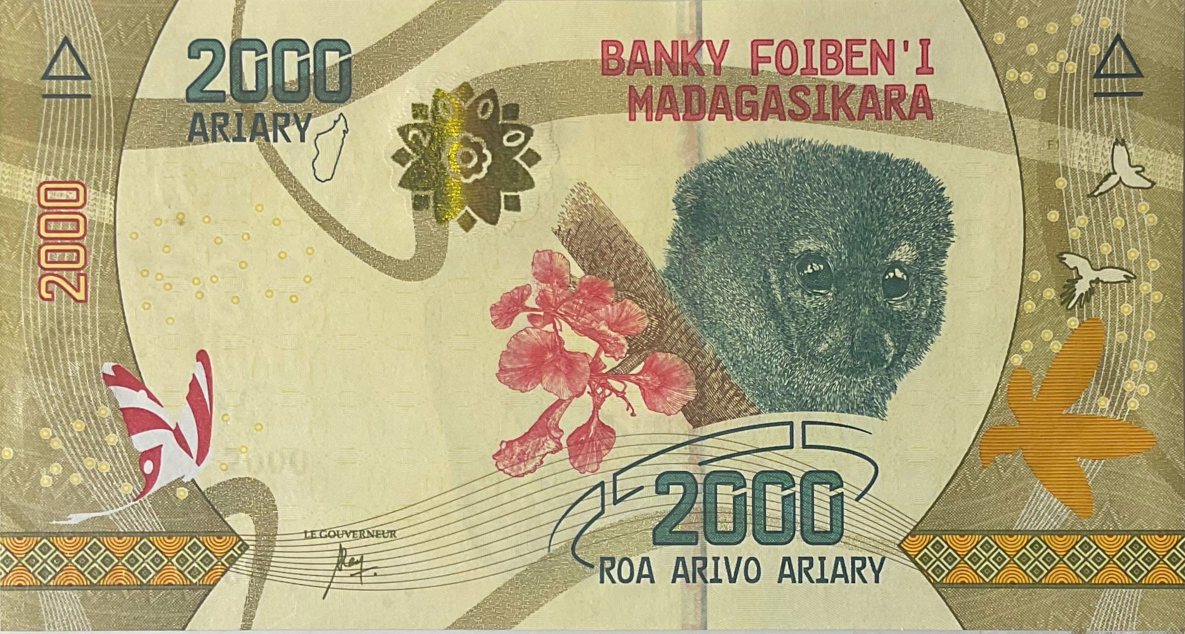 Madagaskar, 2000 Ariary (2017), P.101