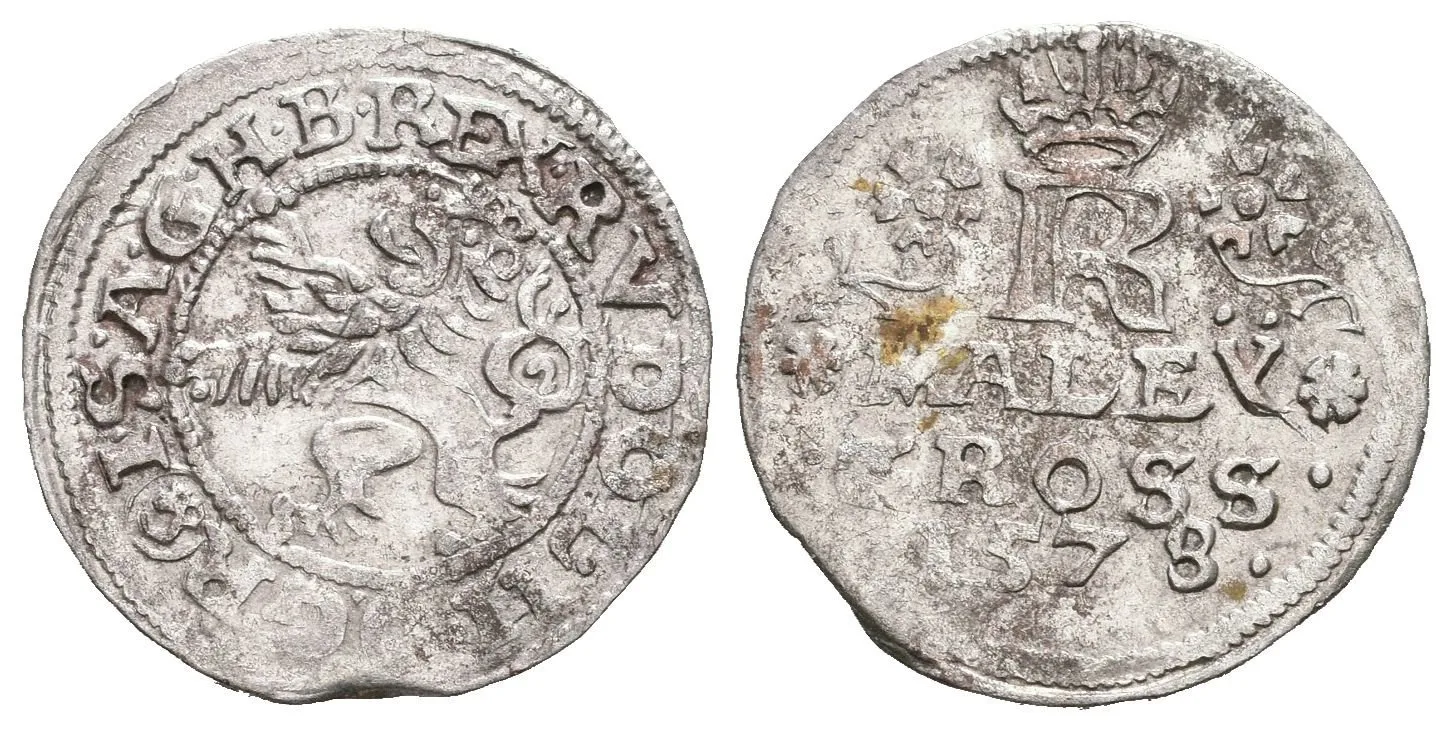 Malý groš 1578, České Budějovice-Gebhart, HN.2b (opis 7c), patina, ned., — 1