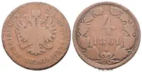 4 Krejcar 1861 A - Šroubovací - fotografie 2