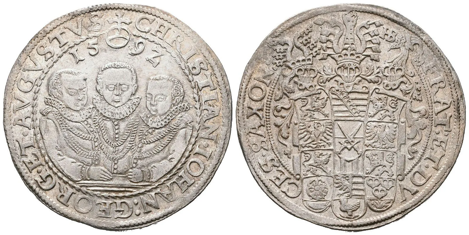 Sasko, Christian II., Johann Georg I. a August, 1591 - 1611 — 1