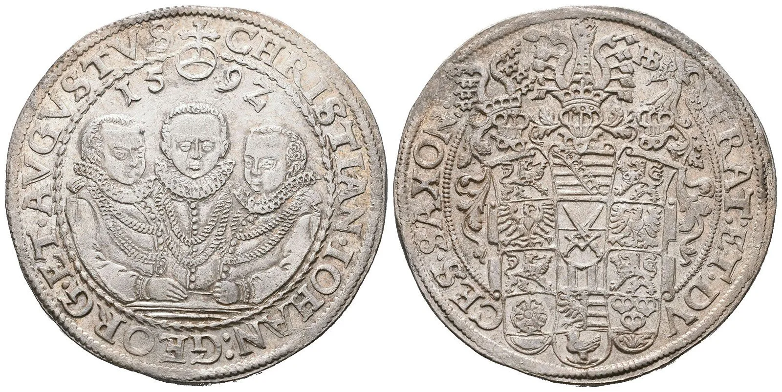 Sasko, Christian II., Johann Georg I. a August, 1591 - 1611 — 1
