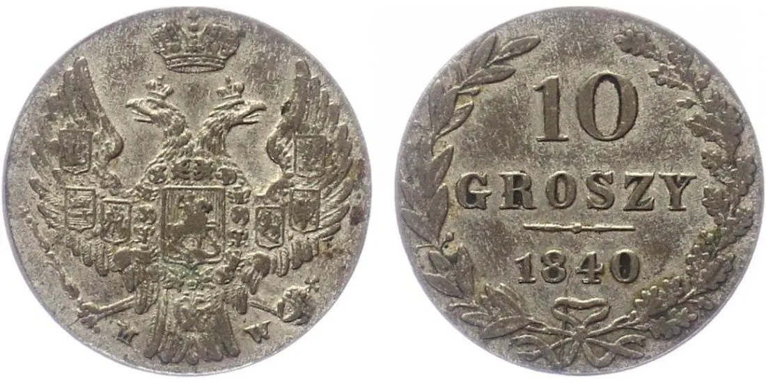 Ražby pro Polsko, Mikuláš I., 1825 - 1855 — 1