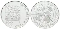 200 Kč 1995 - OSN, PROOF - fotografie 2