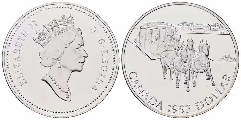 Kanada, Dollar 1992 - Stagecoach
