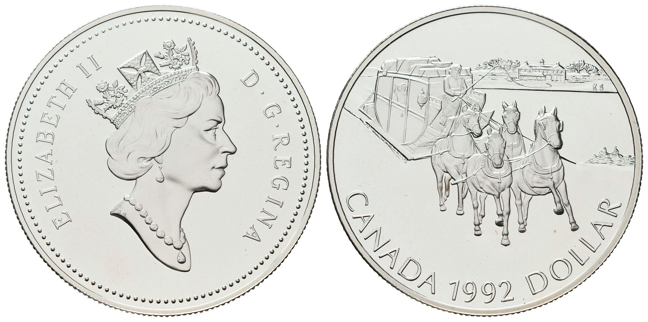 Kanada, Dollar 1992 - Stagecoach