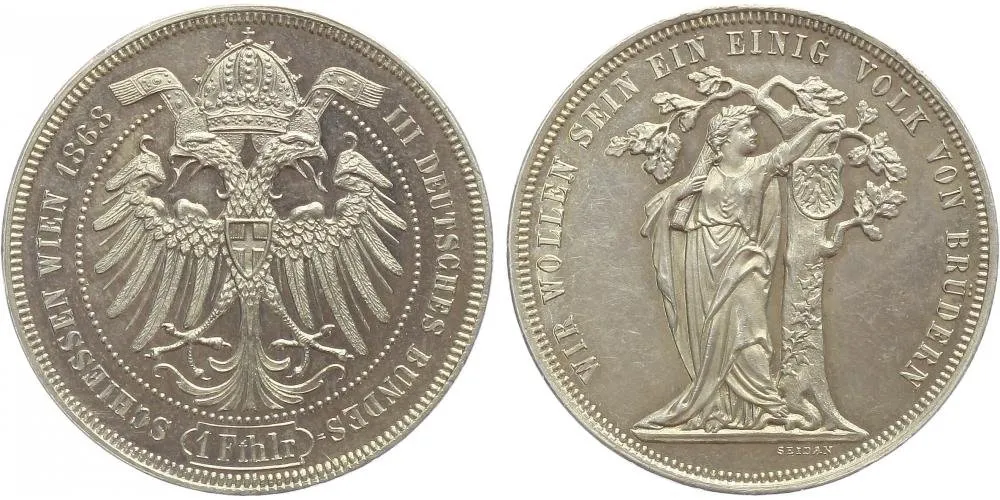 Rakouská a spolková měna, 1857 - 1892 — 1