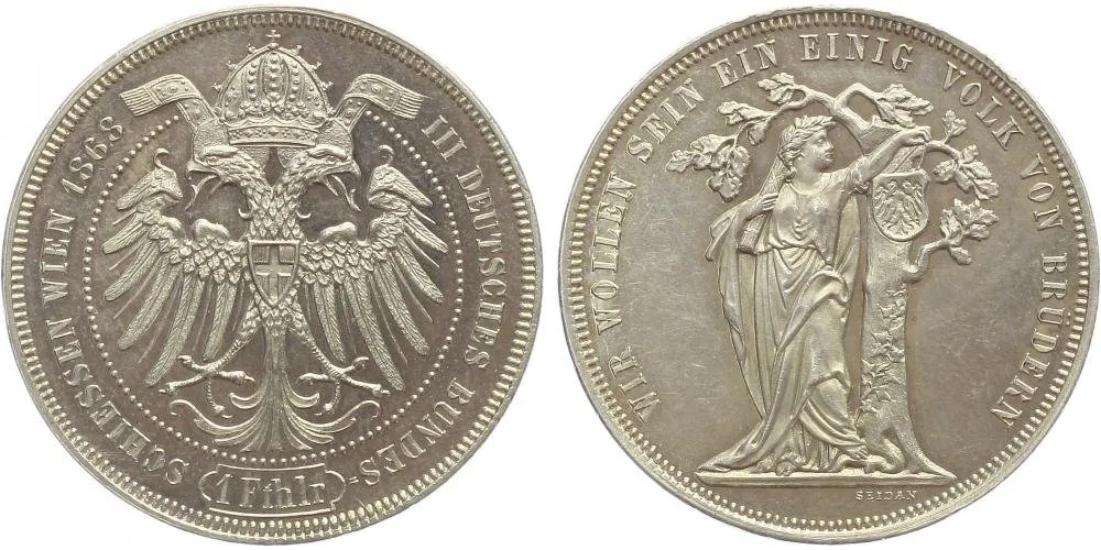 Rakouská a spolková měna, 1857 - 1892 — 1
