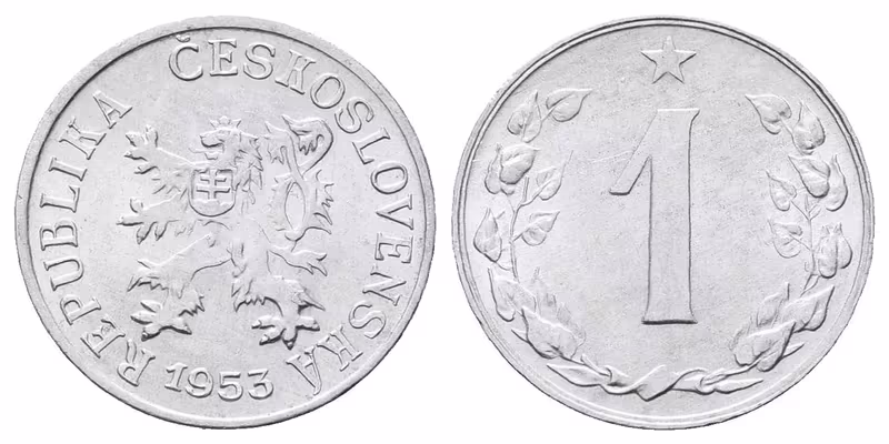1 Haléř 1953