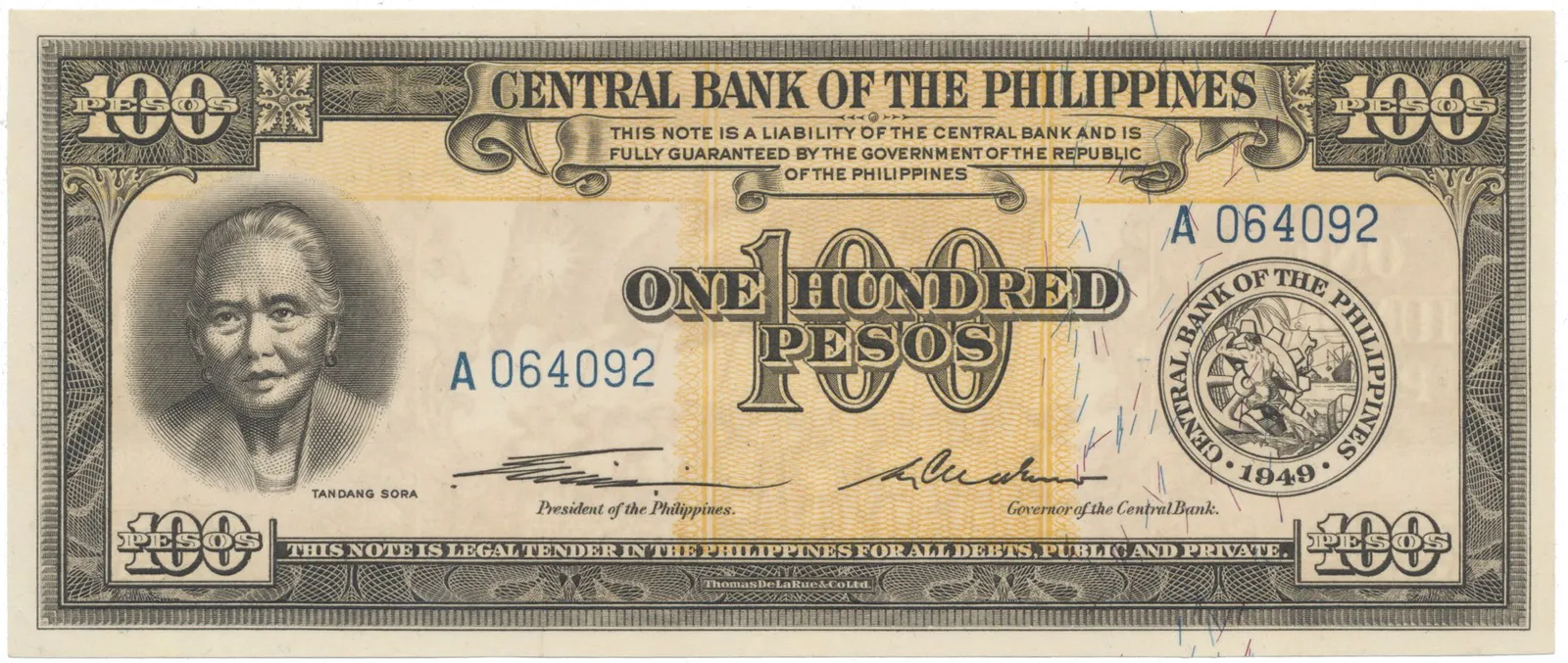 Filipíny, 100 Pesos (1949), P.139