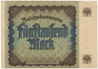Německo, 5000 Mark 1922, Ro.80d - fotografie 2