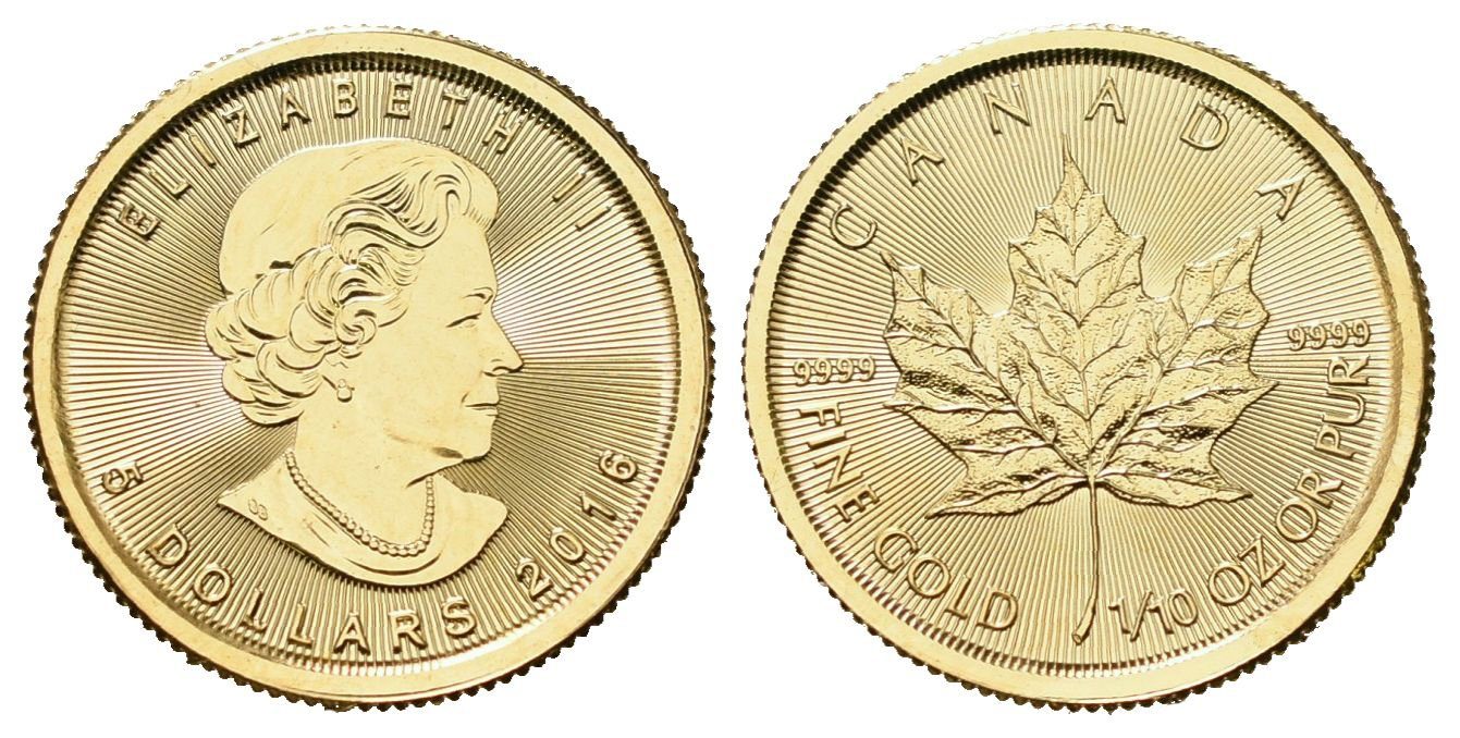 Kanada, 5 Dollars 2016 - Maple Leaf