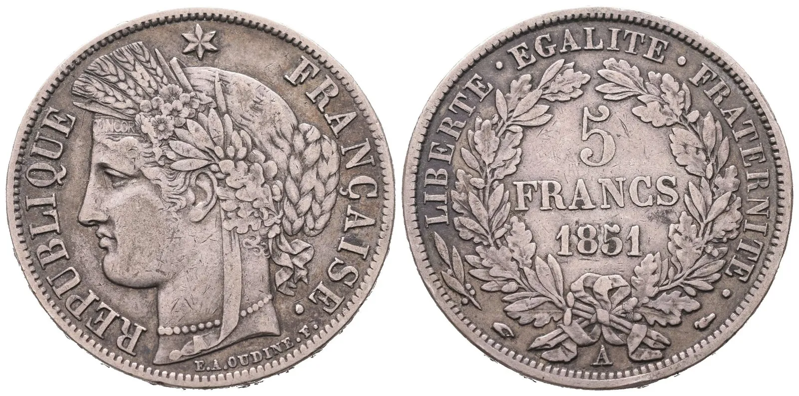 Francie, 5 Frank 1851 A