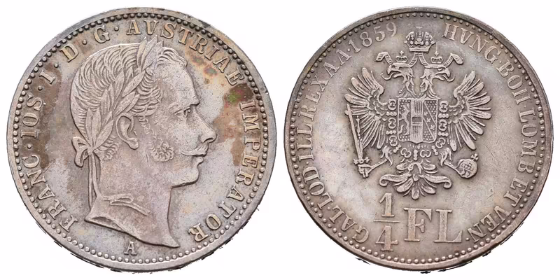 1/4 Zlatník 1859 A