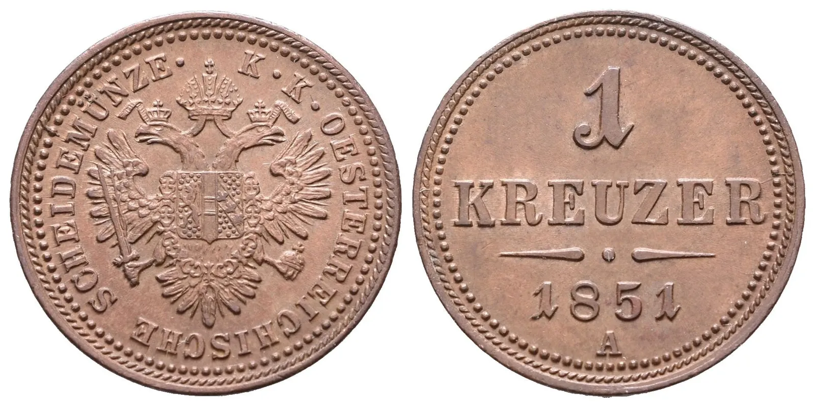 1 Krejcar 1851 A
