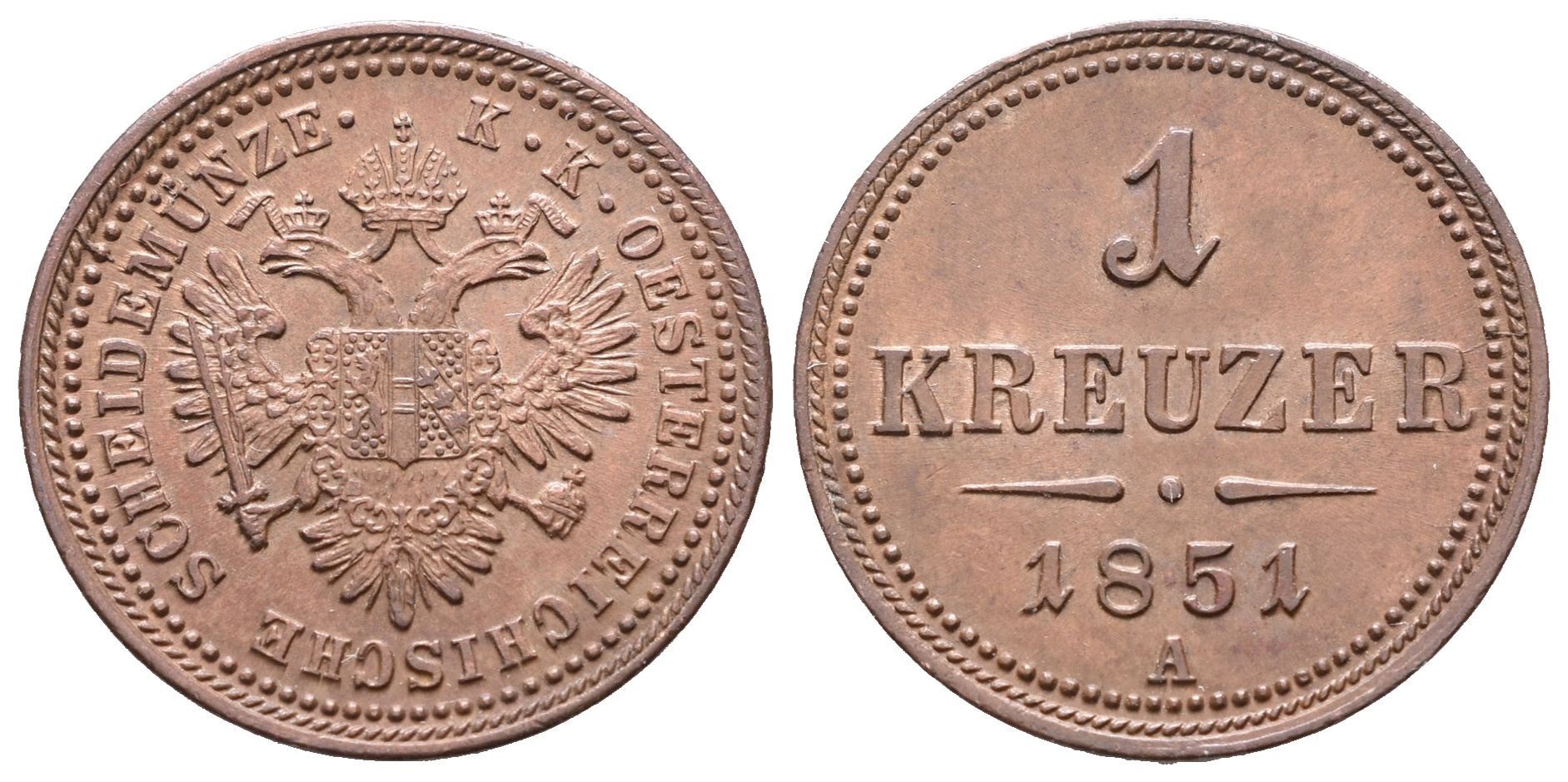 1 Krejcar 1851 A