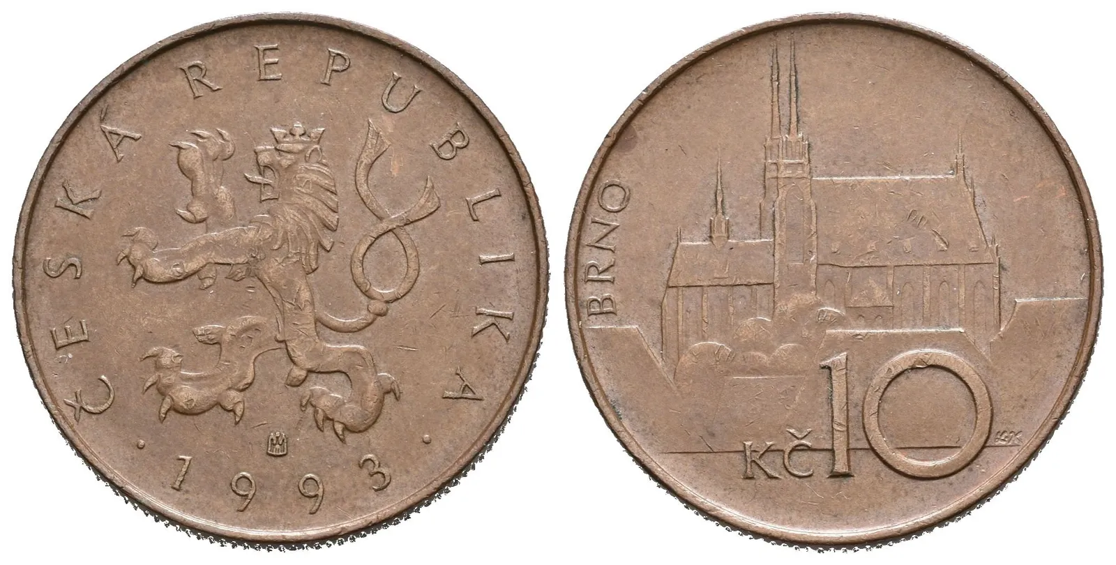 10 Koruna 1993 - malé Kč