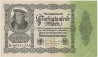 Německo, 50000 Mark 1922, Ro.79a