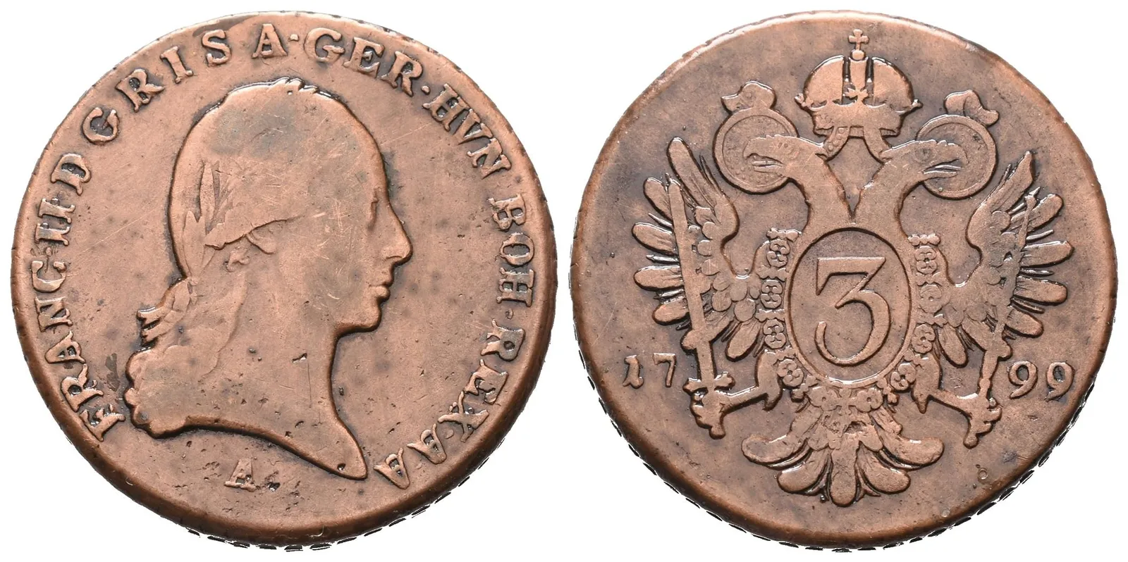 František II., 3 Krejcar 1799 A